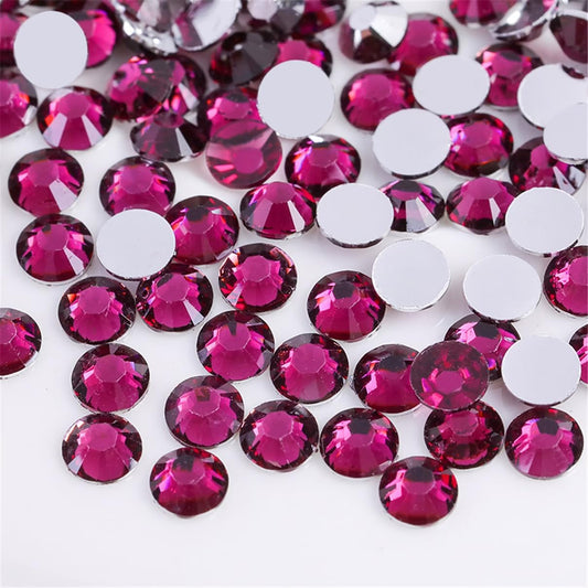 500 Pieces SS30 6mm Flatback Rhinestones Clear Glass Round Gems Crystals for Nail Art DIY Crafts