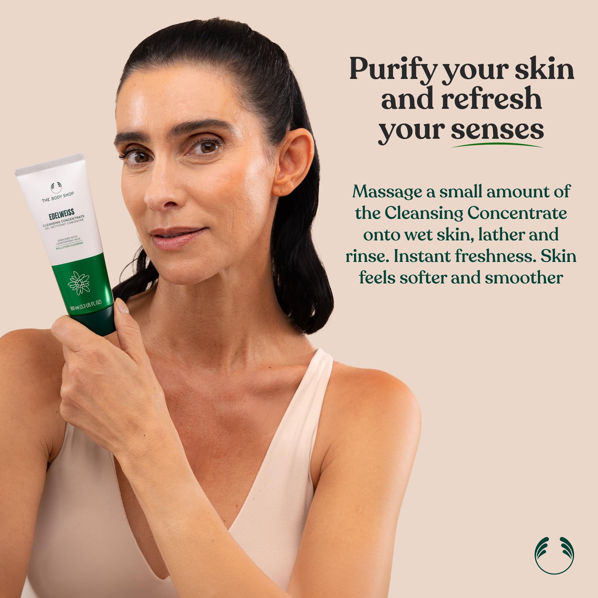 The Body Shop Edelweiss Cleansing Concentrate – Facial Cleanser – Gently Cleanses Tired, Dehydrated