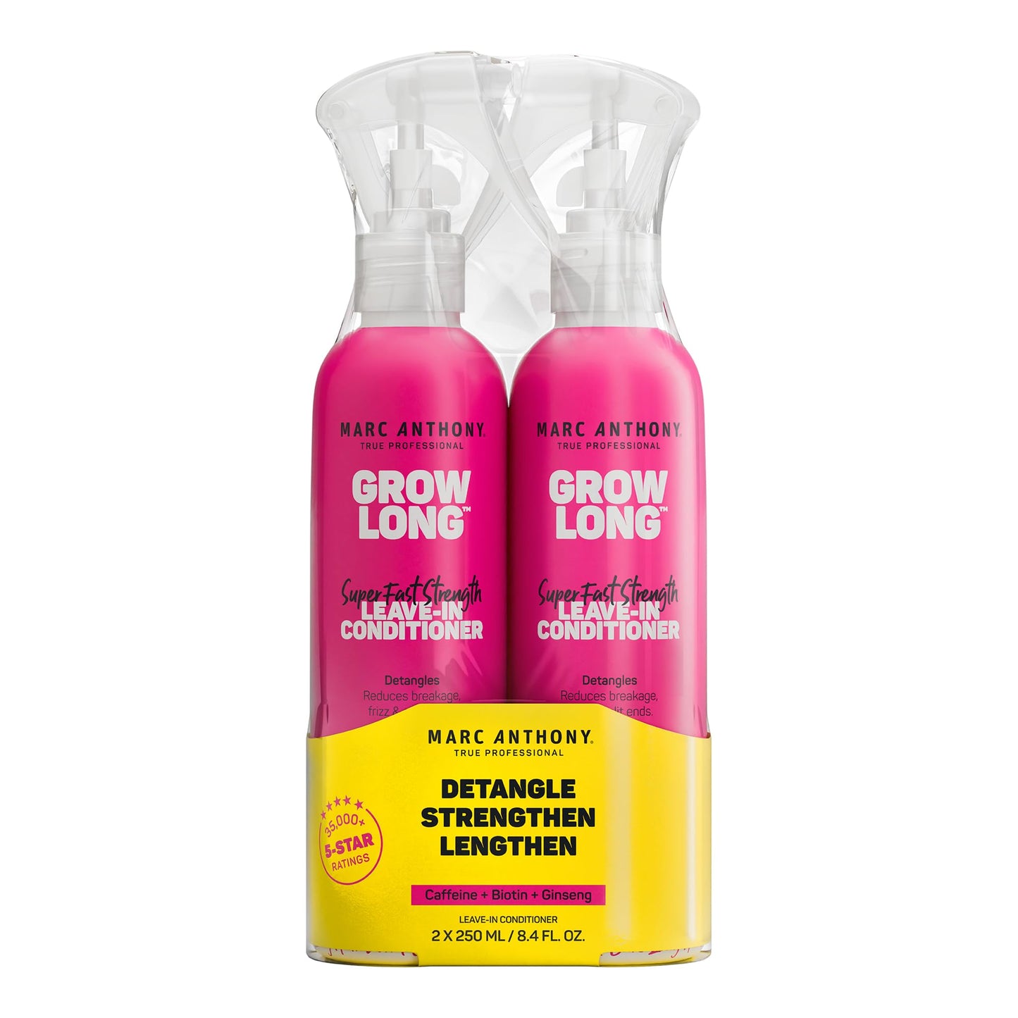 Marc Anthony Grow Long, Detangling Leave-In Hair Conditioner Spray 2 Pack