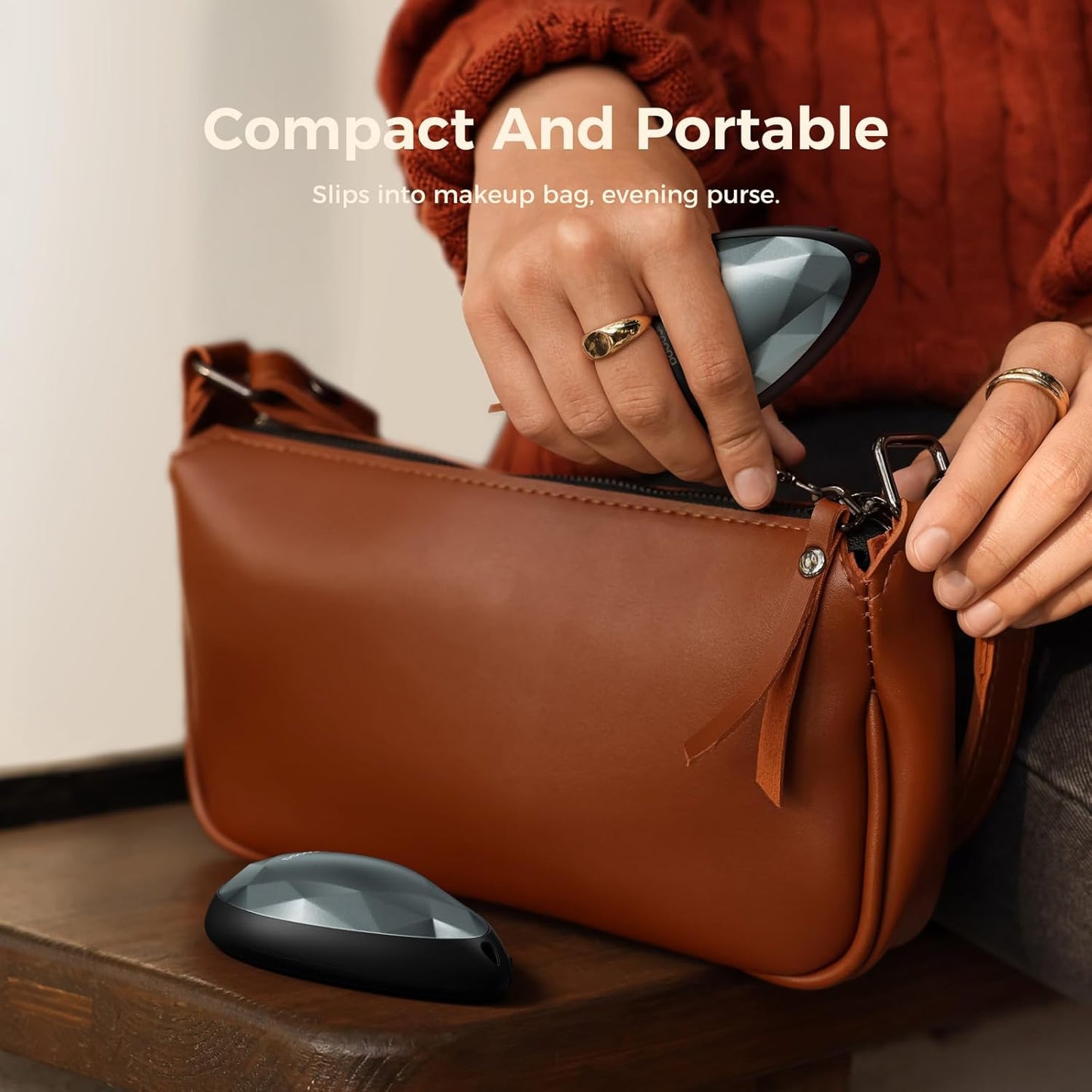 OCOOPA Women Rechargeable Hand Warmers 2 Pack, Portable, Stylish, Diamond-Shape Magnetic Electric Handwarmer, Reusable Pocket Heater, 2025 Tech Gifts for Christmas, Raynaud, Hiking, Camping, UT4 Rare