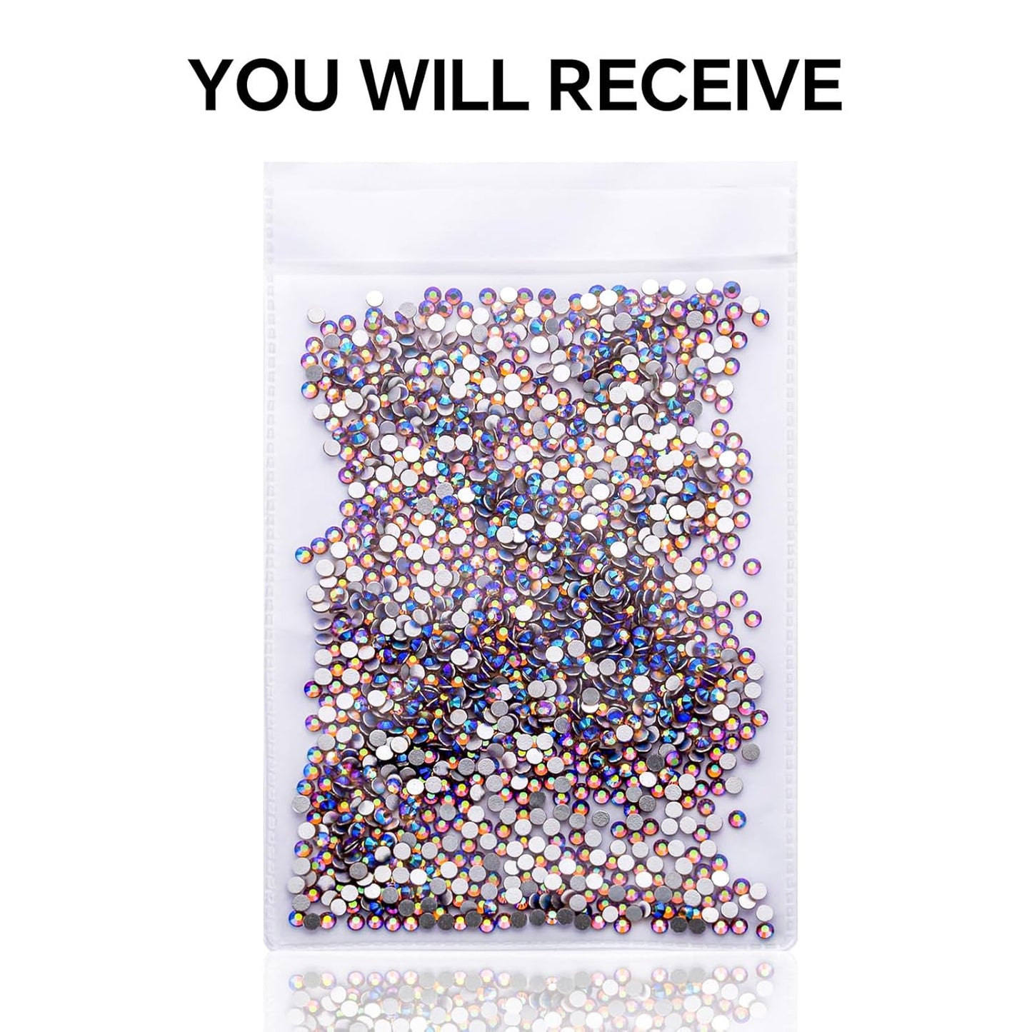 1440Pcs Light-Purple Ab Crystal Rhinestones,Glass Flatback Rhinestones Gemstones Small for Nail Face Makeup Art Crafts Clothes Decoration-(SS10,2.8mm,Light-Purple Ab)