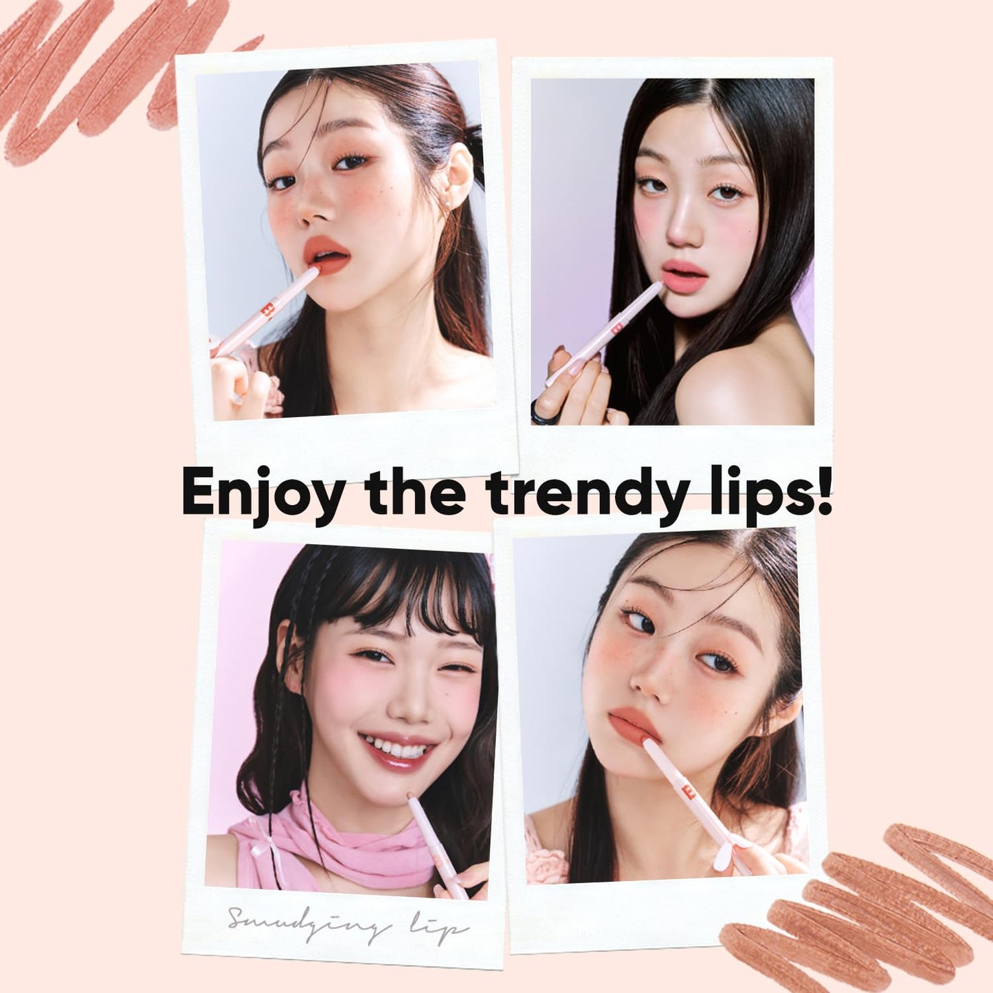 BANILA CO Smudging Lip Pencil - Soft Matte Lip, BE02 Nude Beige (0.02 oz)