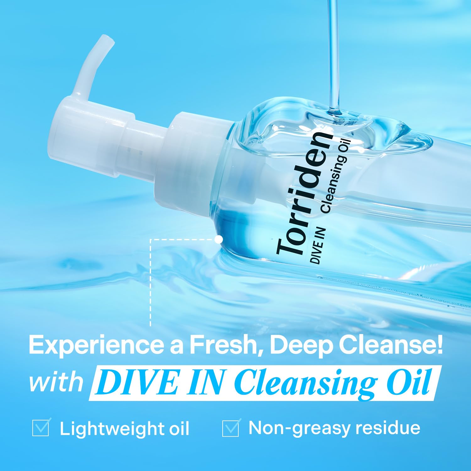 Torriden DIVE IN Cleansing Oil 200ml (6.76 fl.oz.) | Makeup Blackhead Remover | Hydrating Deep