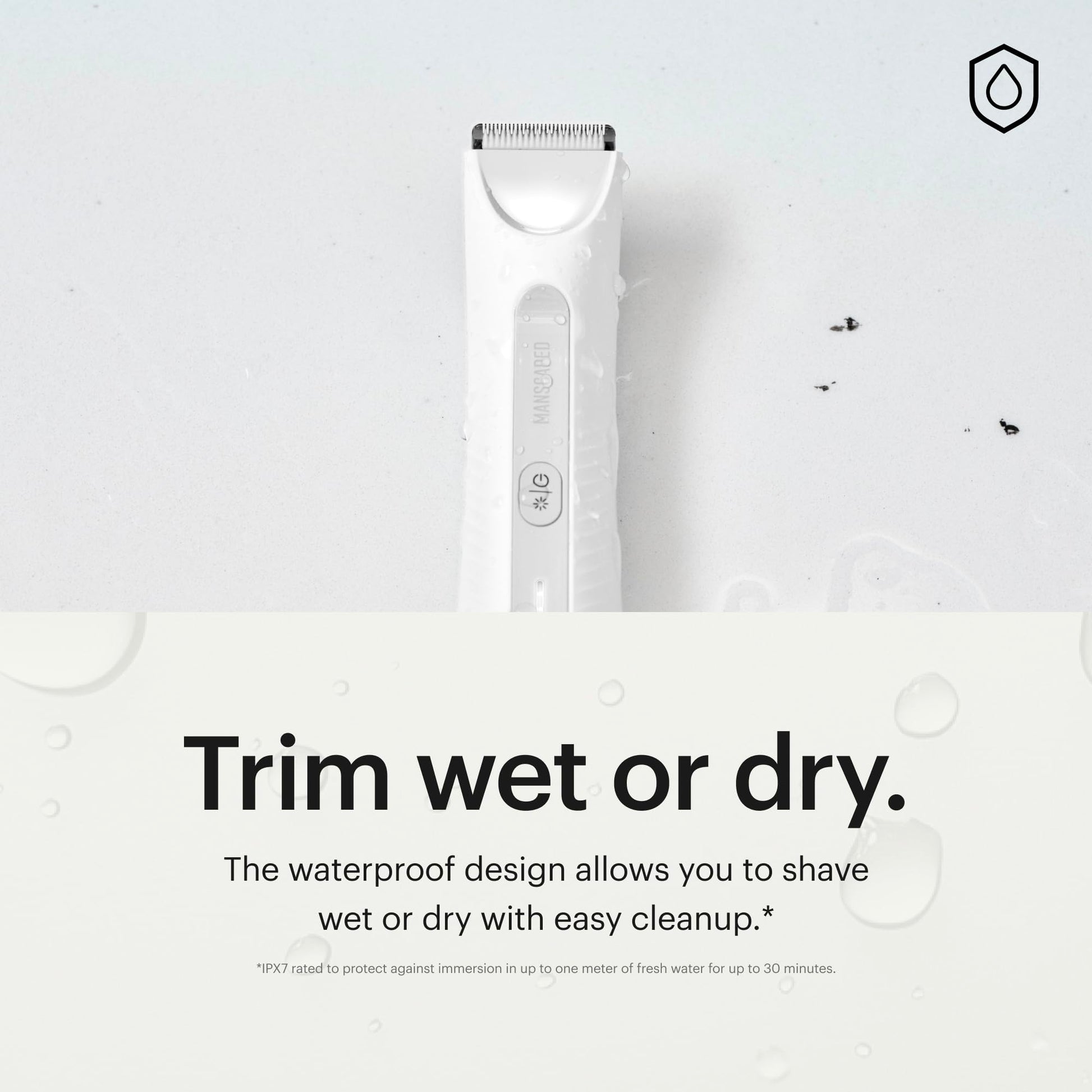 MANSCAPED® The Lawn Mower® 3.0 Plus - Groin, Body & Bikini Hair Trimmer, Updated SkinSafe® Trimmer