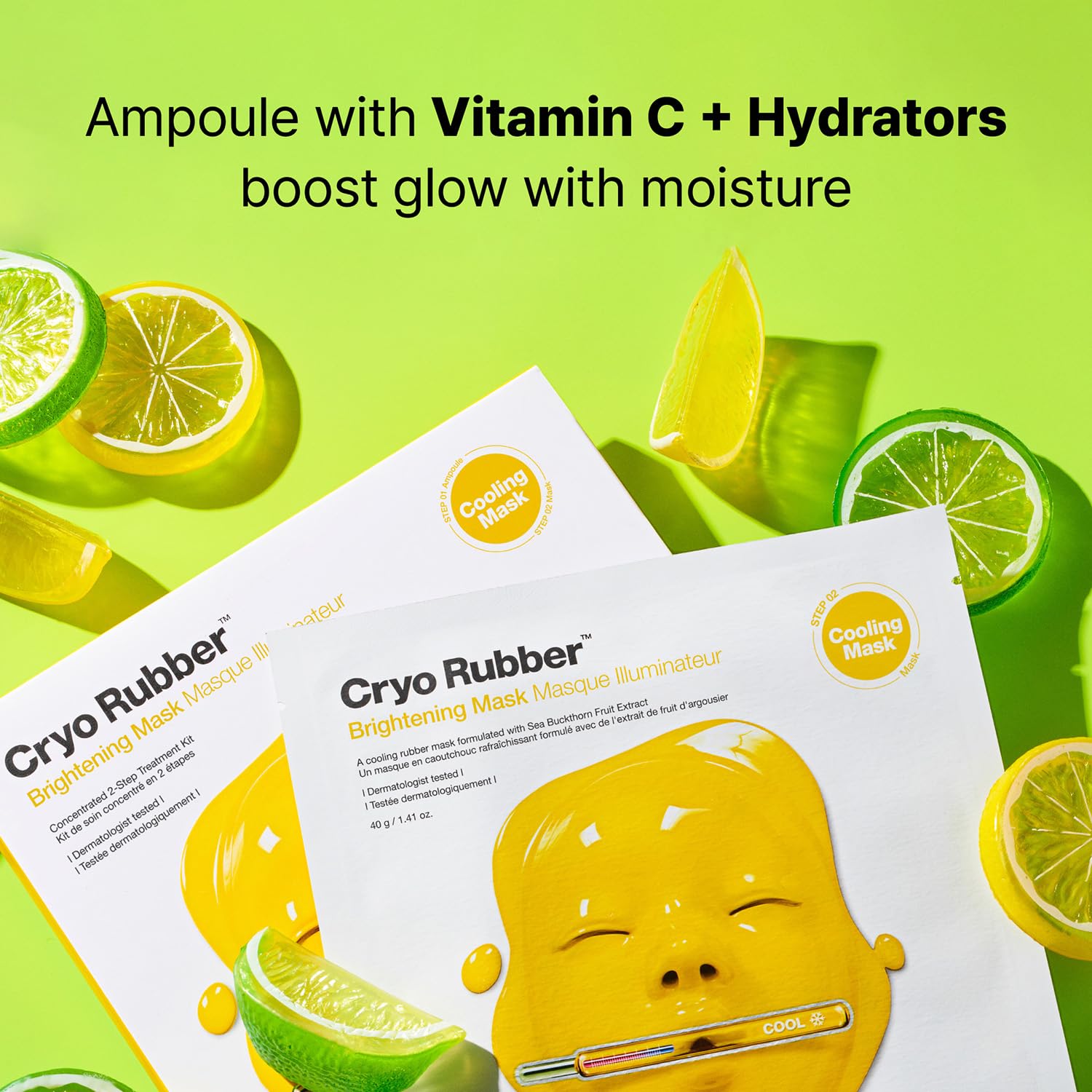 Dr.Jart+ Cryo Rubber Brightening Korean Face Mask with Niacinamide| Korean Skin Care | Travel Size