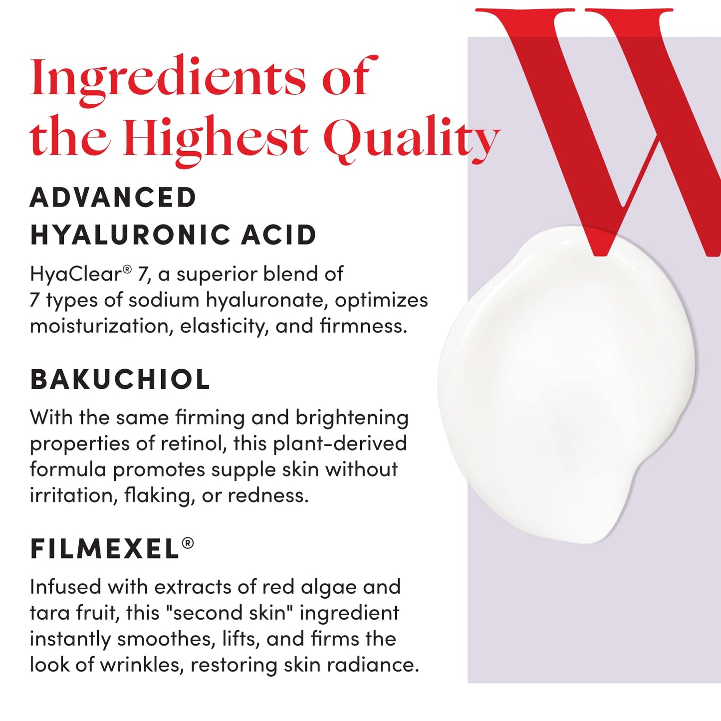 Womaness Eye Opener - Anti Aging, Hydrating, & Moisturizing Under Eye Cream for Dark Circles and Puffiness - With Hyaluronic Acid, Bakuchiol Retinol Alternative, & Firming Red Algae Extract – 15ml