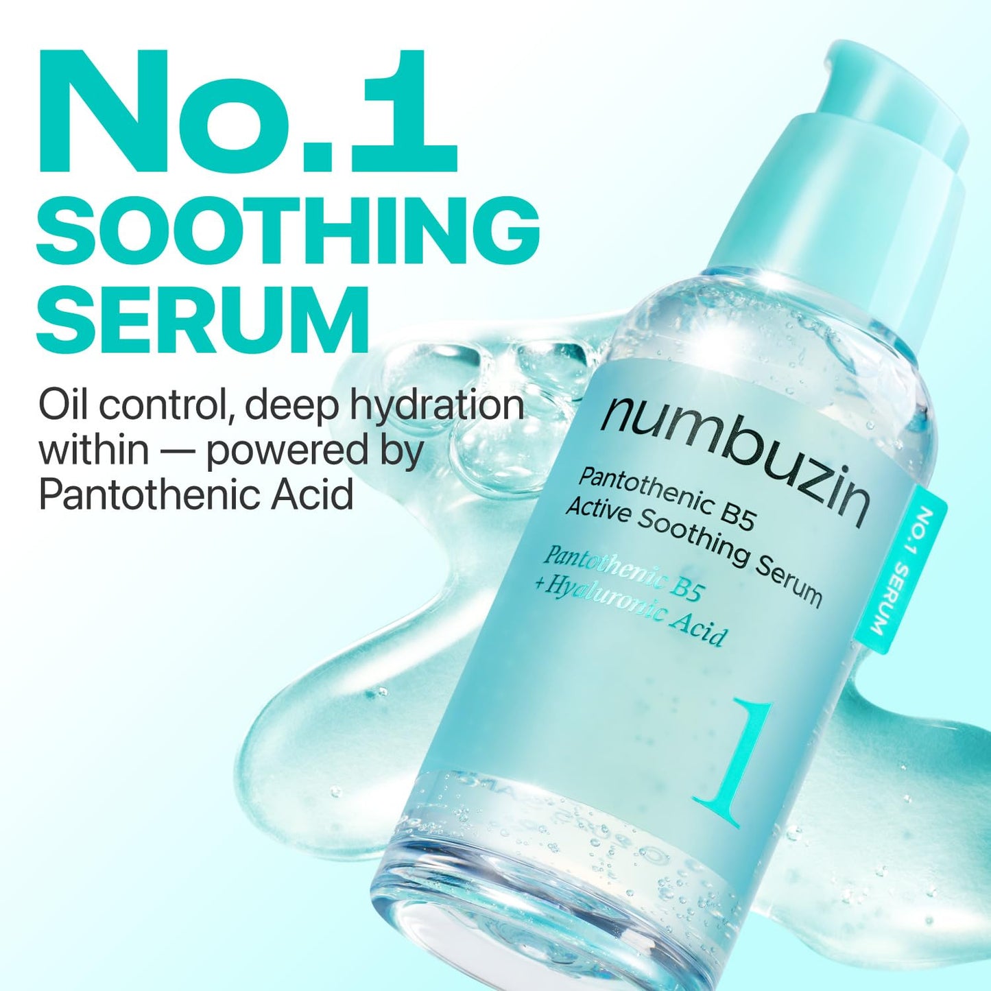 numbuzin No.1 Serum | Pantothenic B5 Active Soothing Serum | Soothing, Hydrating | Pantothenic