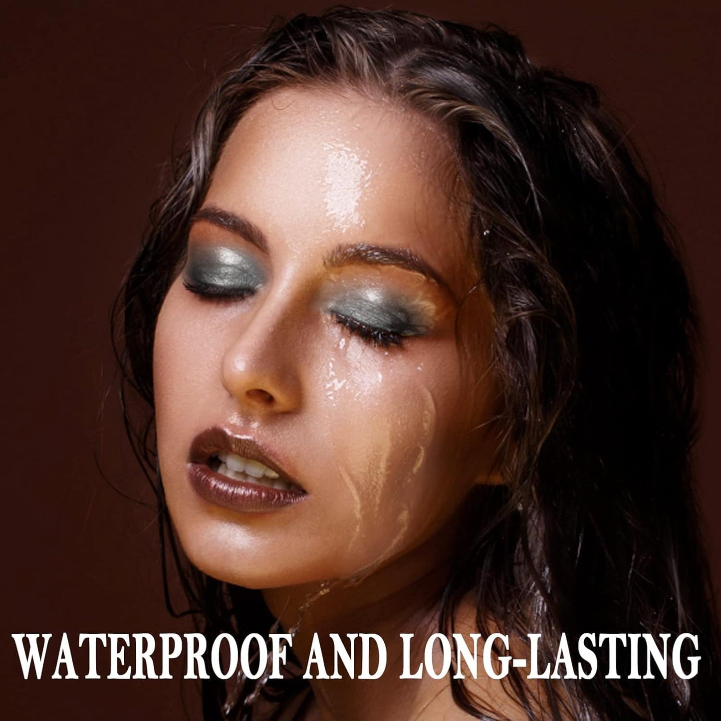 Boobeen Eyeshadow Stick Pencil Crayon Waterproof Cream Eyeshadow Glitter Eye Makeup, Easy to Use (02# + 08#)