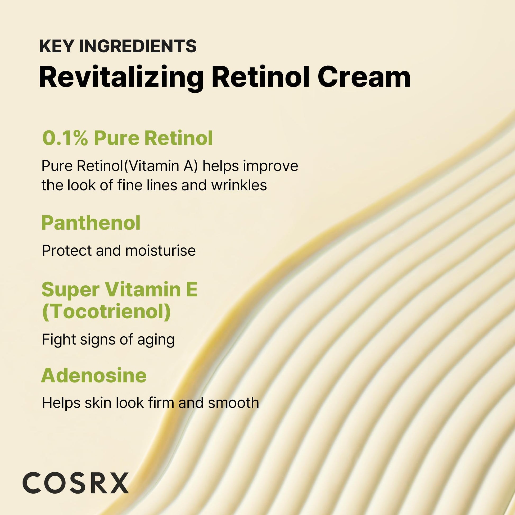COSRX Retinol 0.1% Cream, Anti-Aging Eye & Neck Cream (0.67 fl.oz)