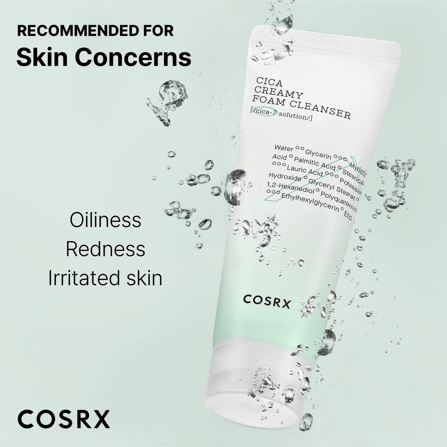 COSRX Pure Fit Cica Mild Cleanser for Sensitive Skin, 5.07 fl oz