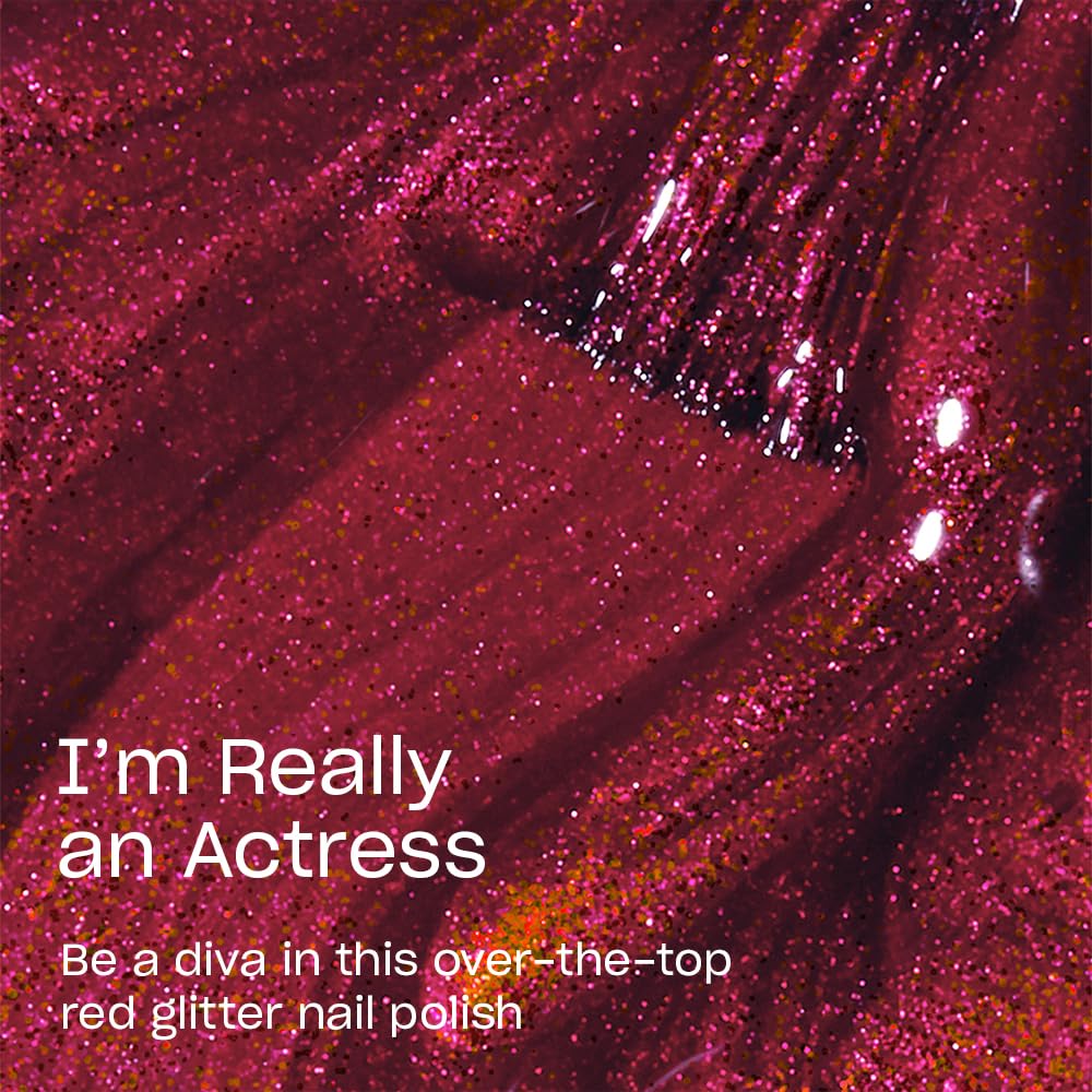 OPI Nail Lacquer I’m Really an Actress | Opaque Dark Red Pearl Nail Polish