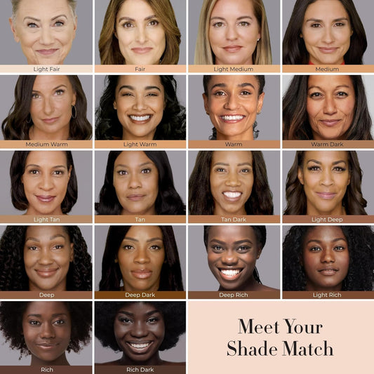 LUMINESS Silk Airbrush Spray Foundation 2-PC Kit - Foundation & Dual-Sided Angled Makeup Brush - Buildable Coverage, Anti-Aging Formula, Humidity Resistant, Hydrates & Moisturizes, Medium