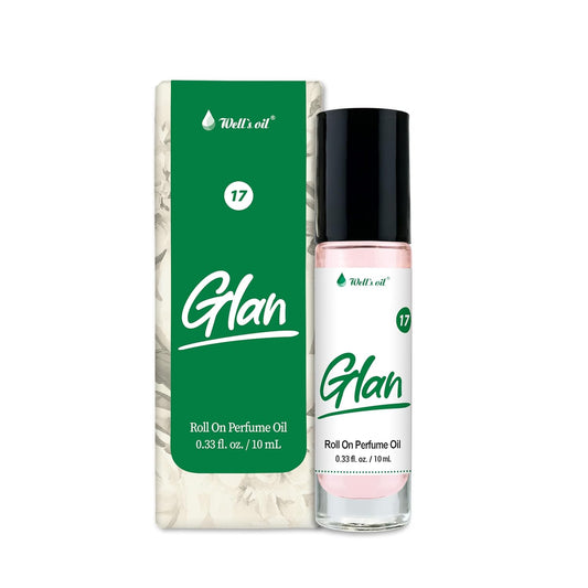Well's Oil Roll-On Perfume Oil (Glan) | Musky & Fruity Notes | Long-Lasting | Paraben-Free | 0.33 Fl Oz / 10 ml