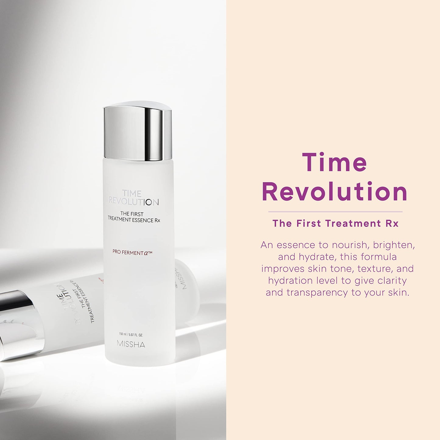 MISSHA Time Revolution The First Essence RX 5.07 oz, Korean Skin Care