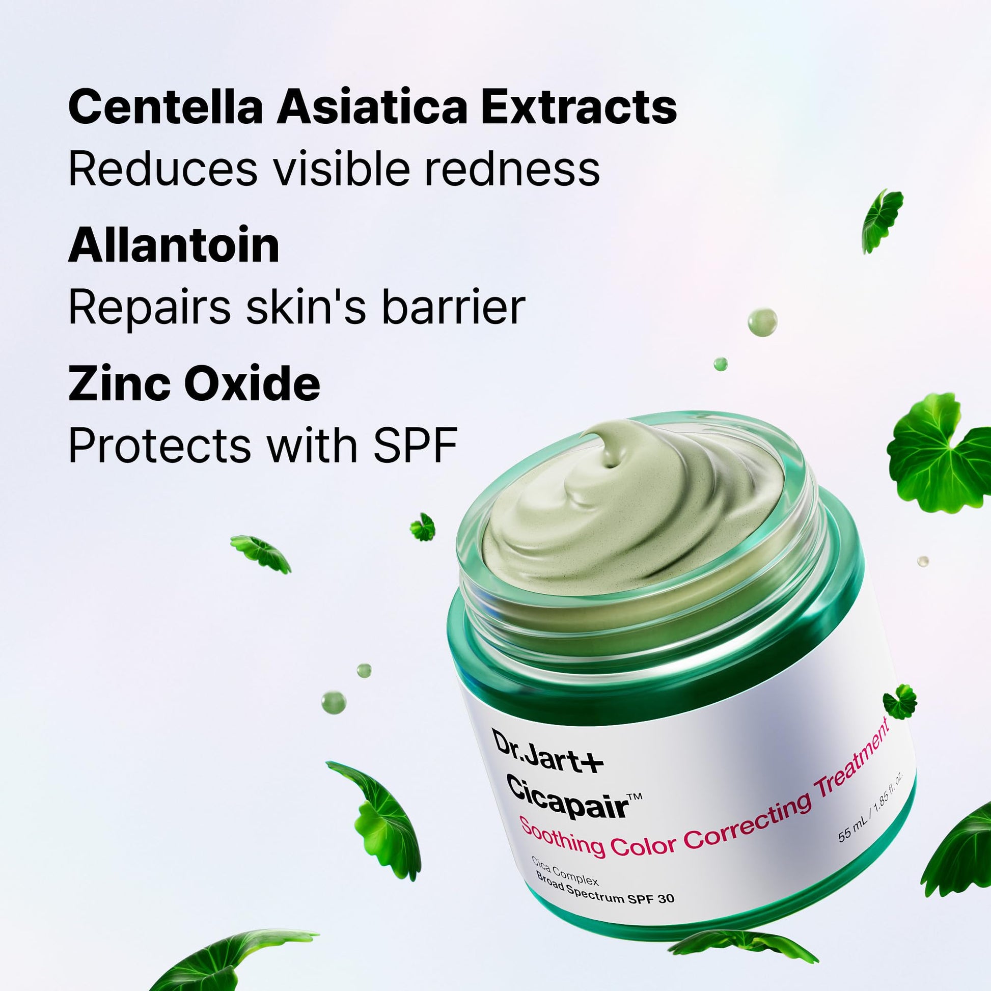 Dr.Jart+ Cicapair Soothing Color Correcting Treatment SPF 30 with Centella Asiatica Extracts | cc