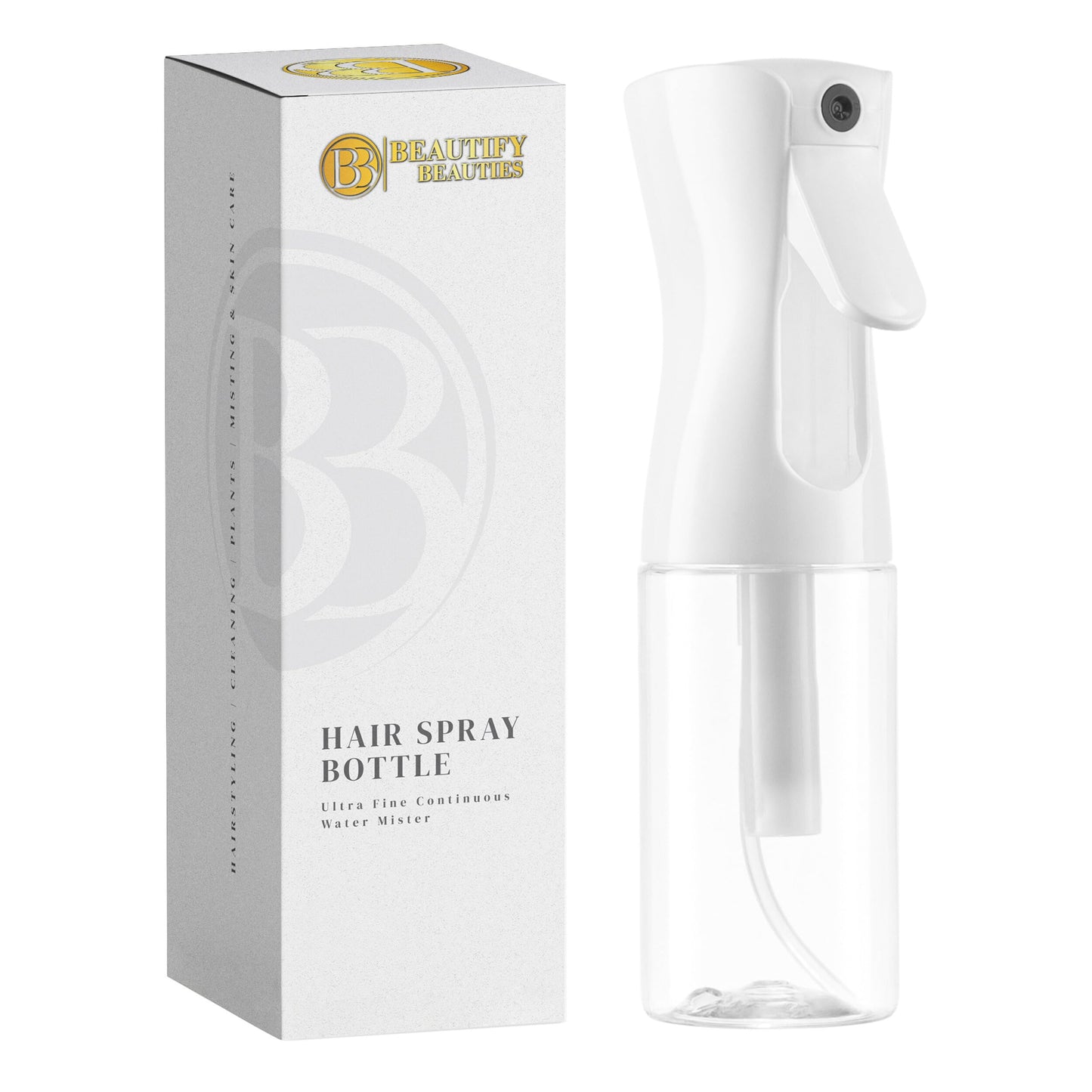 BeautifyBeauties Continuous Spray Bottle for Hair, 6..8 oz Mister Spray