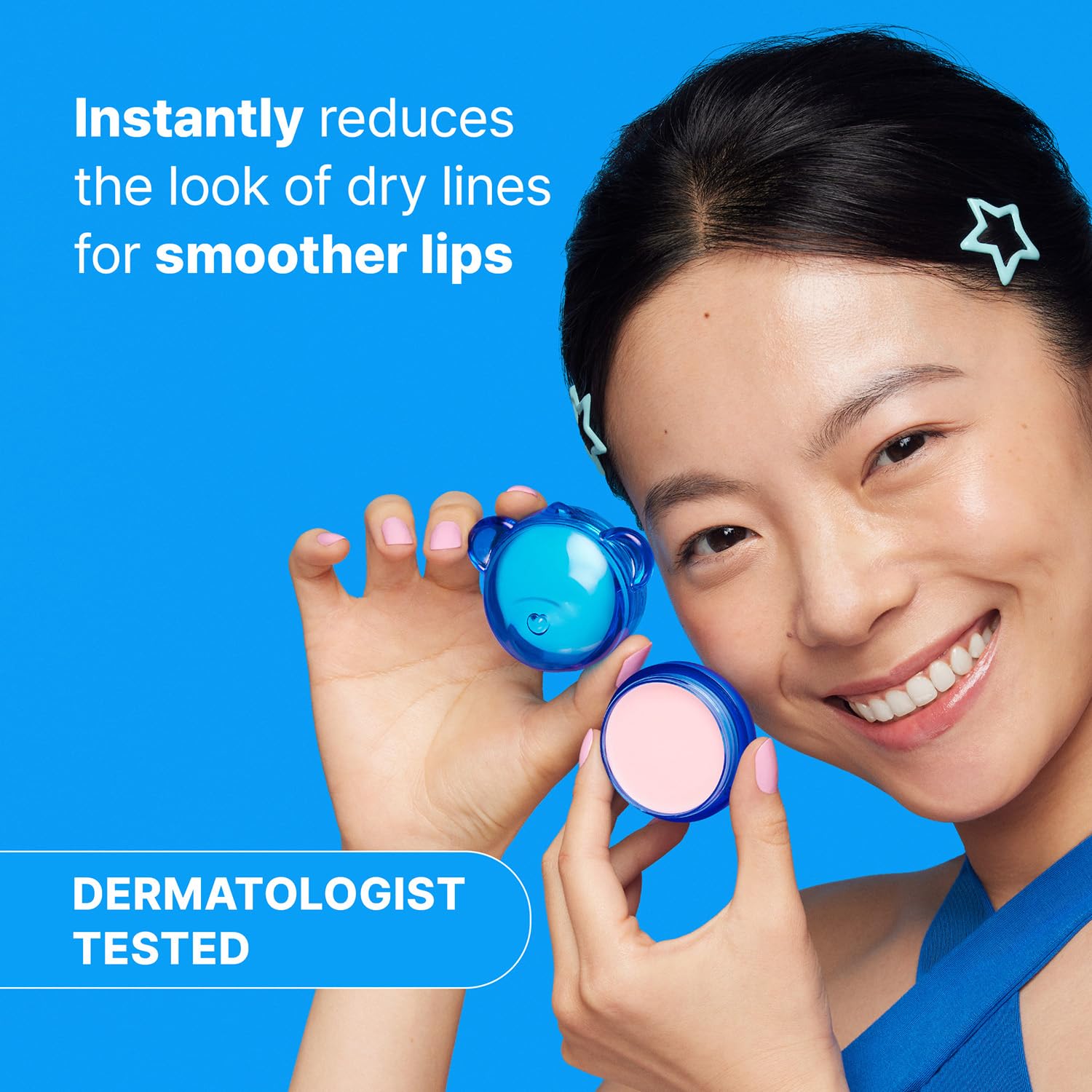 Dr.Jart+ Vital Hydra Solution Jelly Bear Korean Lip Mask Overnight with Hyaluronic Acid, Clear and