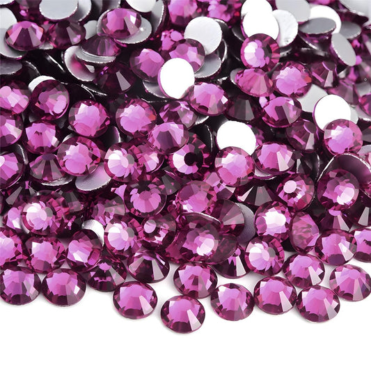 Flatback Rhinestones Round Gems for Nails Art and Crafts 4000Pcs SS12 3mm Glitter Crystals Stone