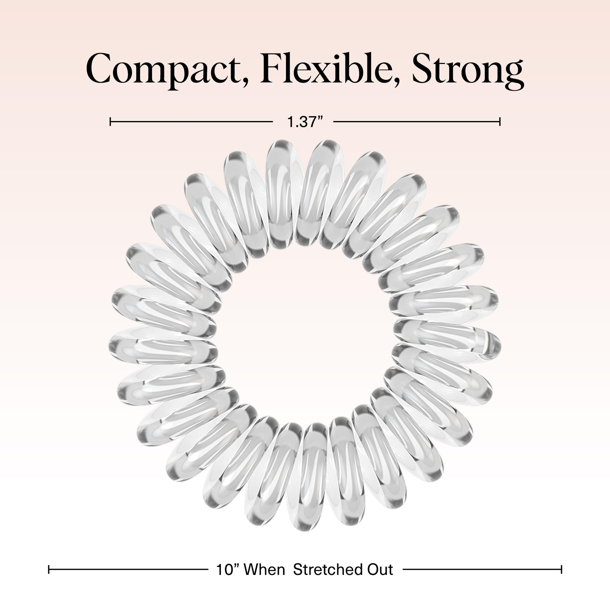 Kitsch Spiral Hair Ties for Women - Durable Hair Accessories - Basics, 8pcs