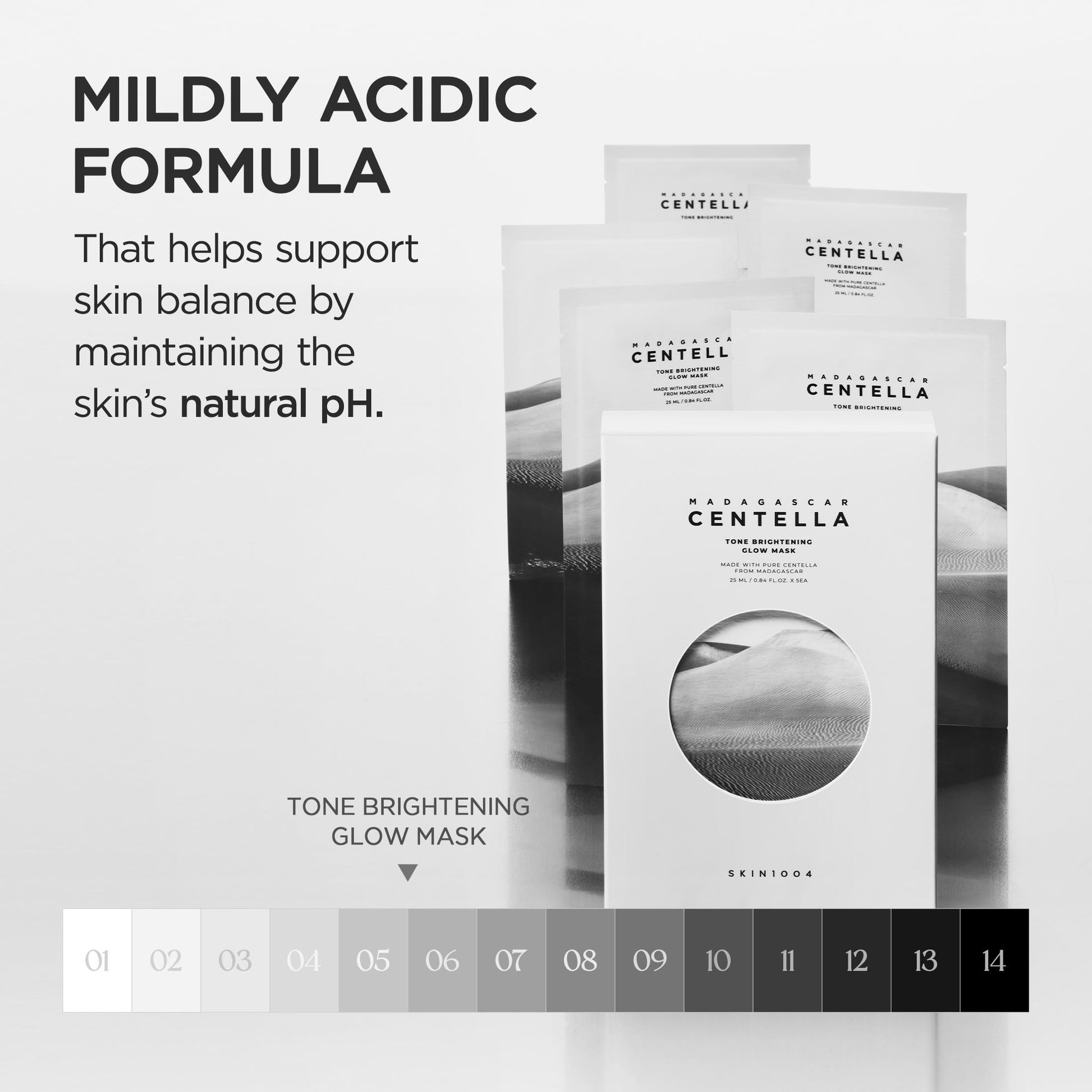 SKIN1004 Tone Balancing Mask, Face Mask Skincare for Uneven Skin Tone, Facial Sheet Mask for