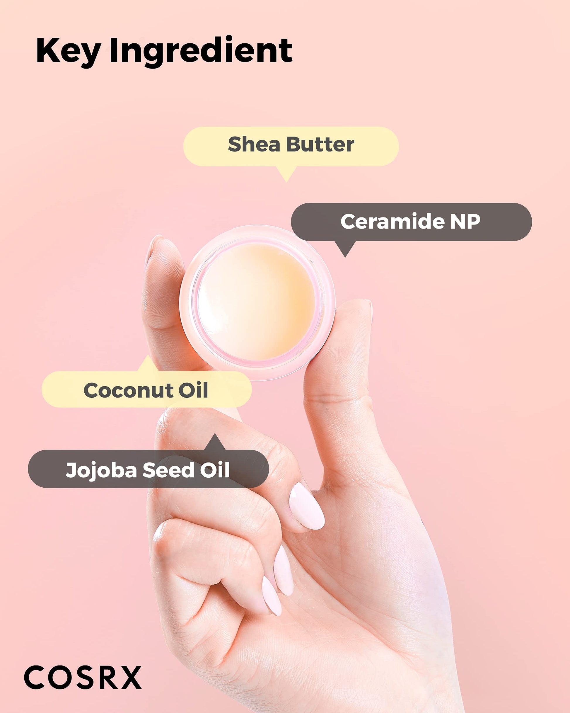 COSRX Honey Sugar Lip Scrub, Lip Exfoliator for Dry Chapped Lips, 0.7 oz