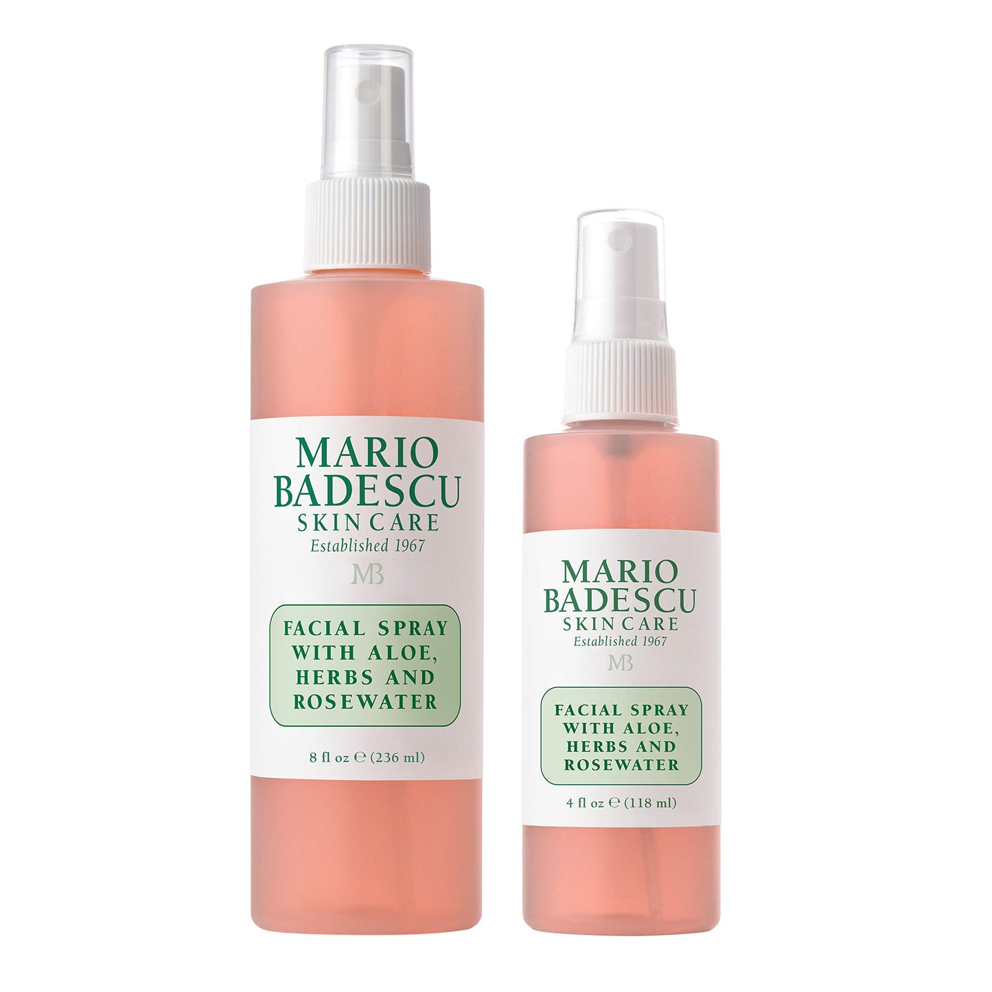 Mario Badescu Facial Spray with Aloe, Herbs and Rose Water for All Skin Types, Face Mist that