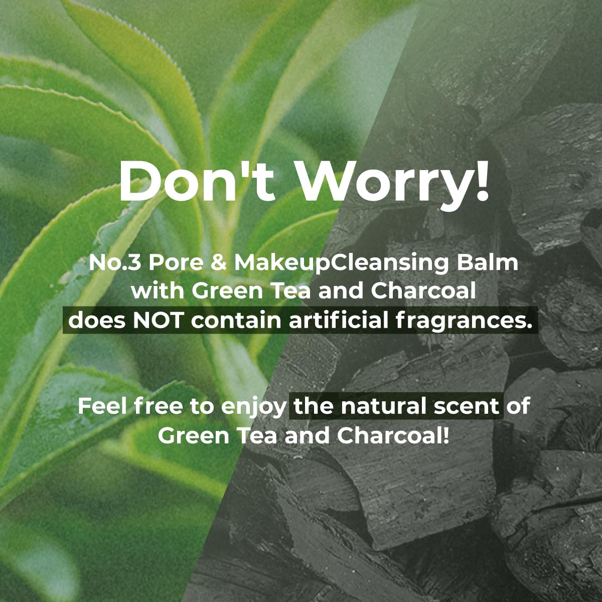 numbuzin No.3 Pore & Makeup Cleansing Balm with Green Tea and Charcoal | Quick & Easy Cleansing