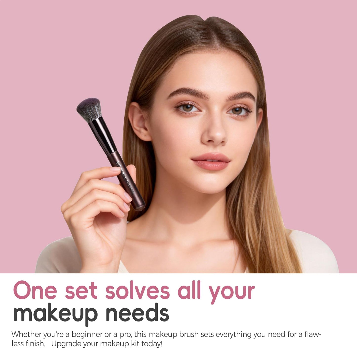 BS-MALL 14 Pcs Professional Makeup Brushes Set with Travel-friendly Case - Perfect for Eyeshadow