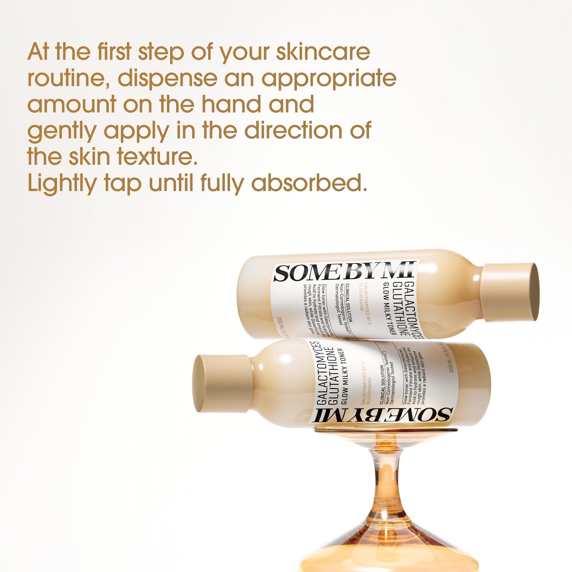 SOME BY MI Galactomyces Glutathione Glow Milky Toner - 6.76Oz, 200ml - Hydrating Korean Milky and