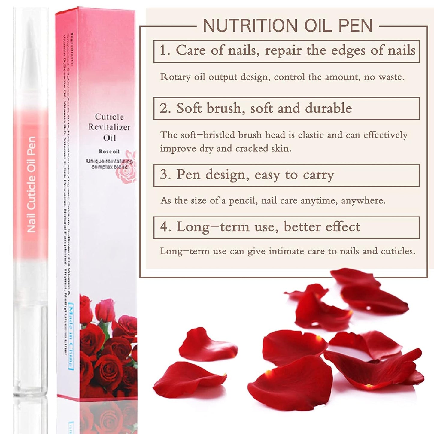 Nail Cuticle Oil Pen 18 Scents Gel Nail Oil Pen Nourishment Polish With Vitamins Moisturized Cuticle Care