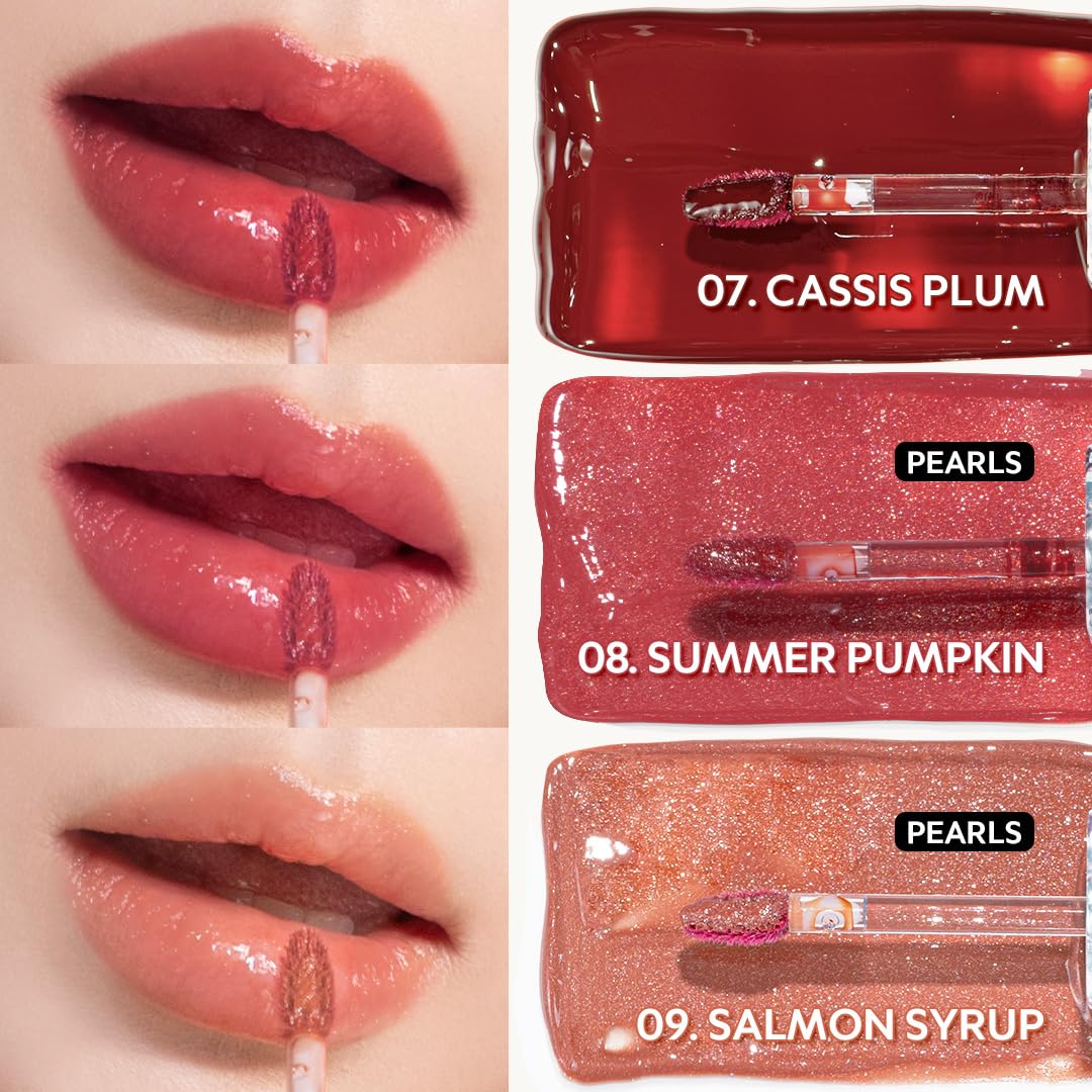 TIRTIR Waterism Tinted Lip Gloss #08 Summer Pumpkin, 0.14 Fl Oz – Kiss Ready Lipgloss, 12H Long Lasting Non Sticky Natural Tinted Glow Korean Multiuse Cheek and Lip Tint for Women gift