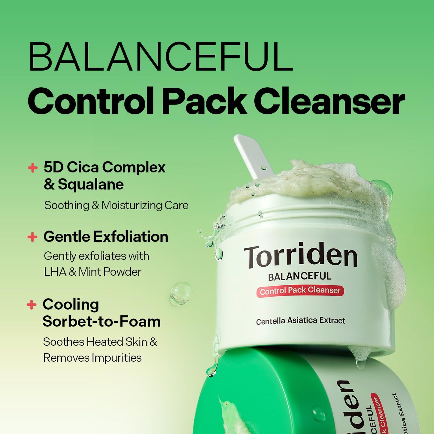 Torriden BALANCEFUL Control Pack Cleanser 120g (4.23 oz.) | 2-in-1 Face Wash & Wash-Off Mask |