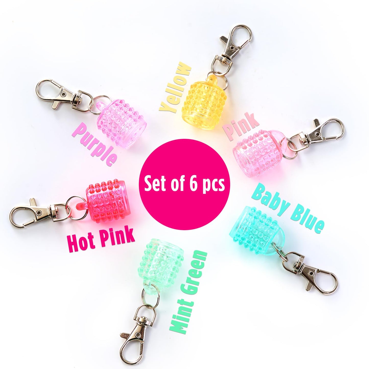 Lip Balm Keychain Cap for Laneige, Summer Friday and Glossier, Lip Balm Holder for Lanyard or Bag