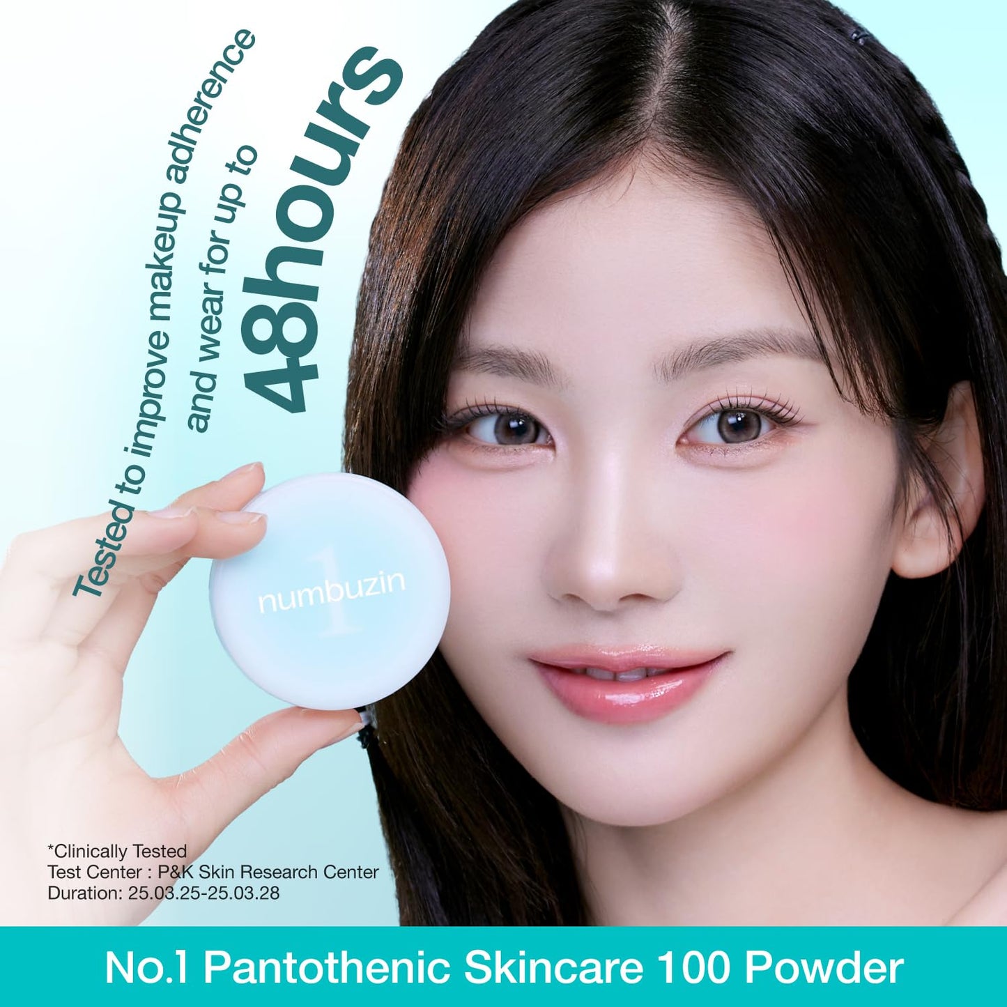 numbuzin No.1 Powder | Pantothenic Skincare 100 Powder | 24H Long-Lasting Finish | Silica +