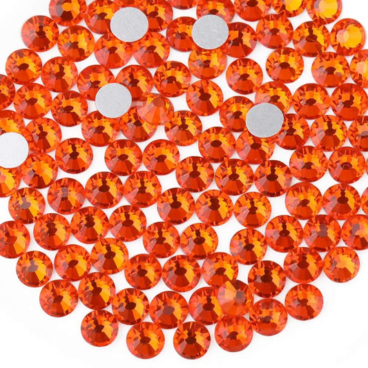 Beadsland 288pcs Flat Back Crystal Rhinestones Round Gems for Nail Art and Craft Glue