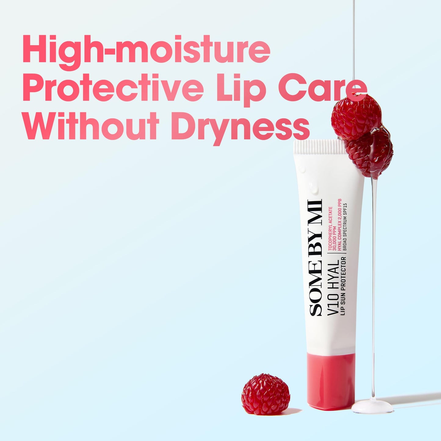 SOME BY MI V10 Hyal Lip Sun Protector Berry – Pack of 2, 0.46oz – Korean Tinted Glow SPF 15