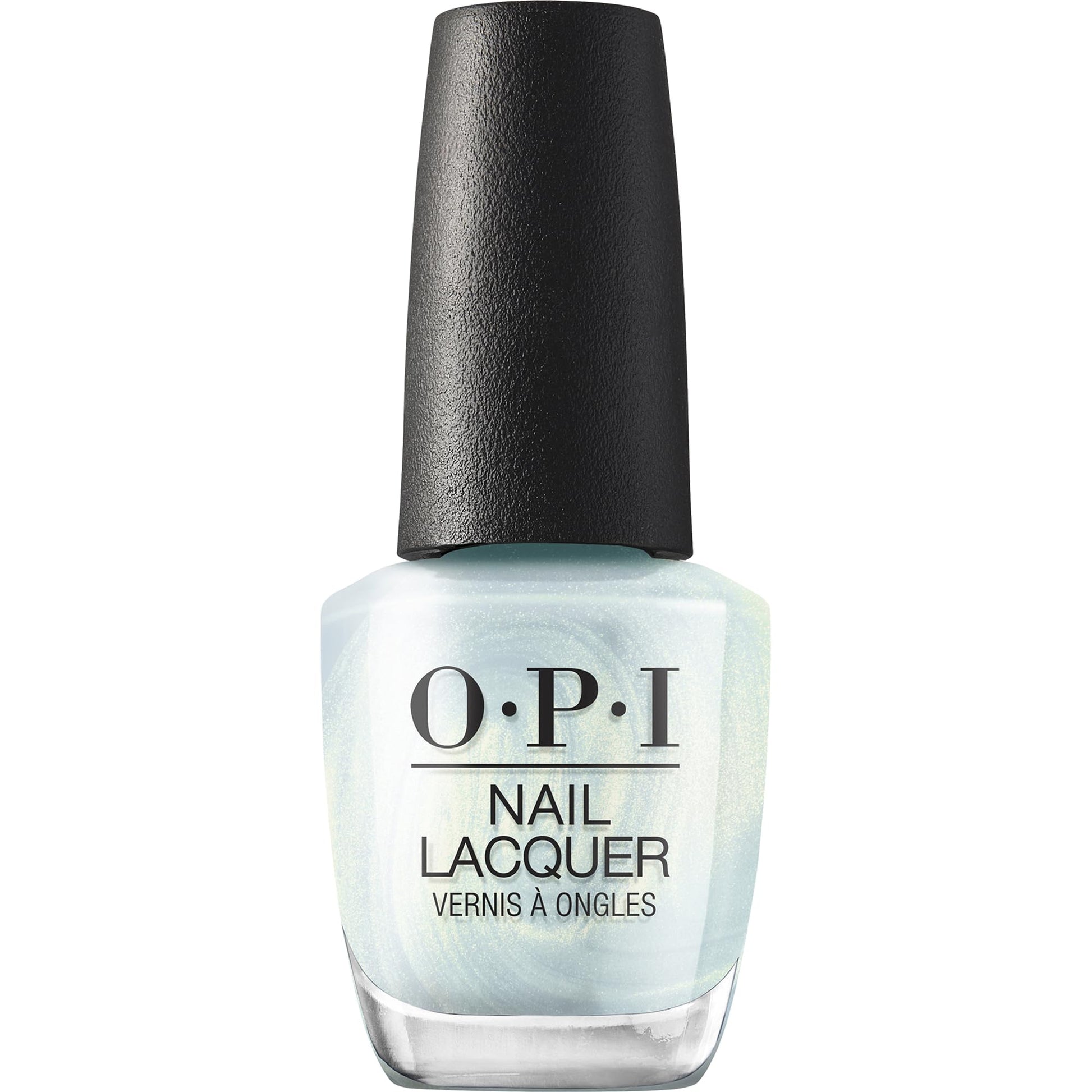 OPI Nail Lacquer Air We Go | Sheer Pastel Sky Blue Shimmer Nail Polish