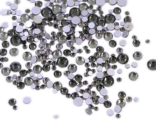 Rhinestones flat back gems round DIY decorative Nail Face and apparel accessories ss3-20 mix