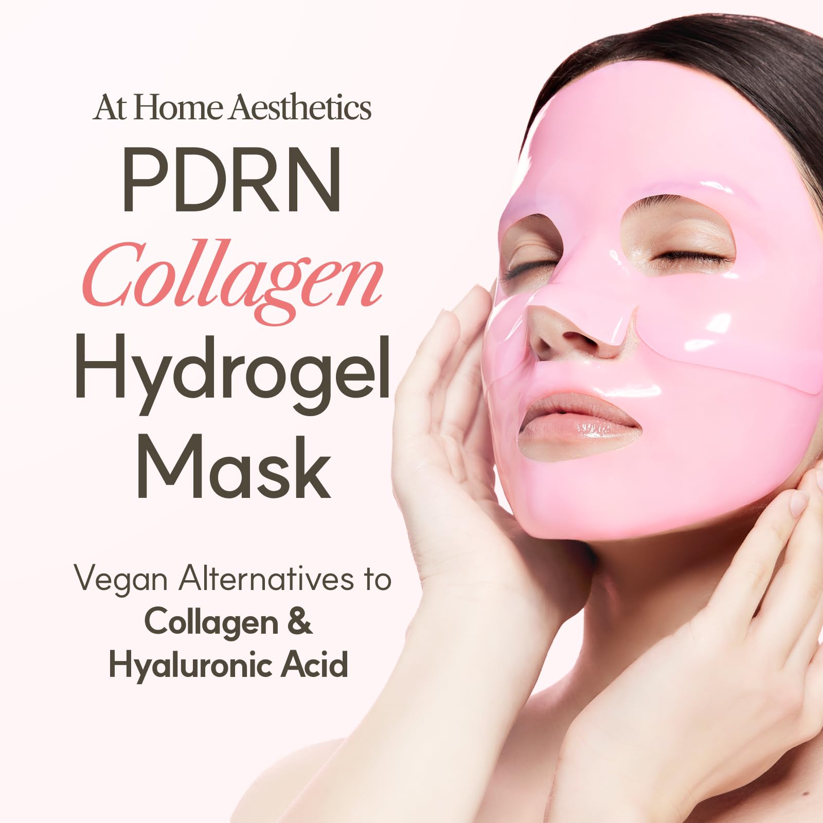 The Face Shop Rose PDRN Pink Collagen Face Mask, Korean Glass Skin Essential, Hyaluronic Acid for
