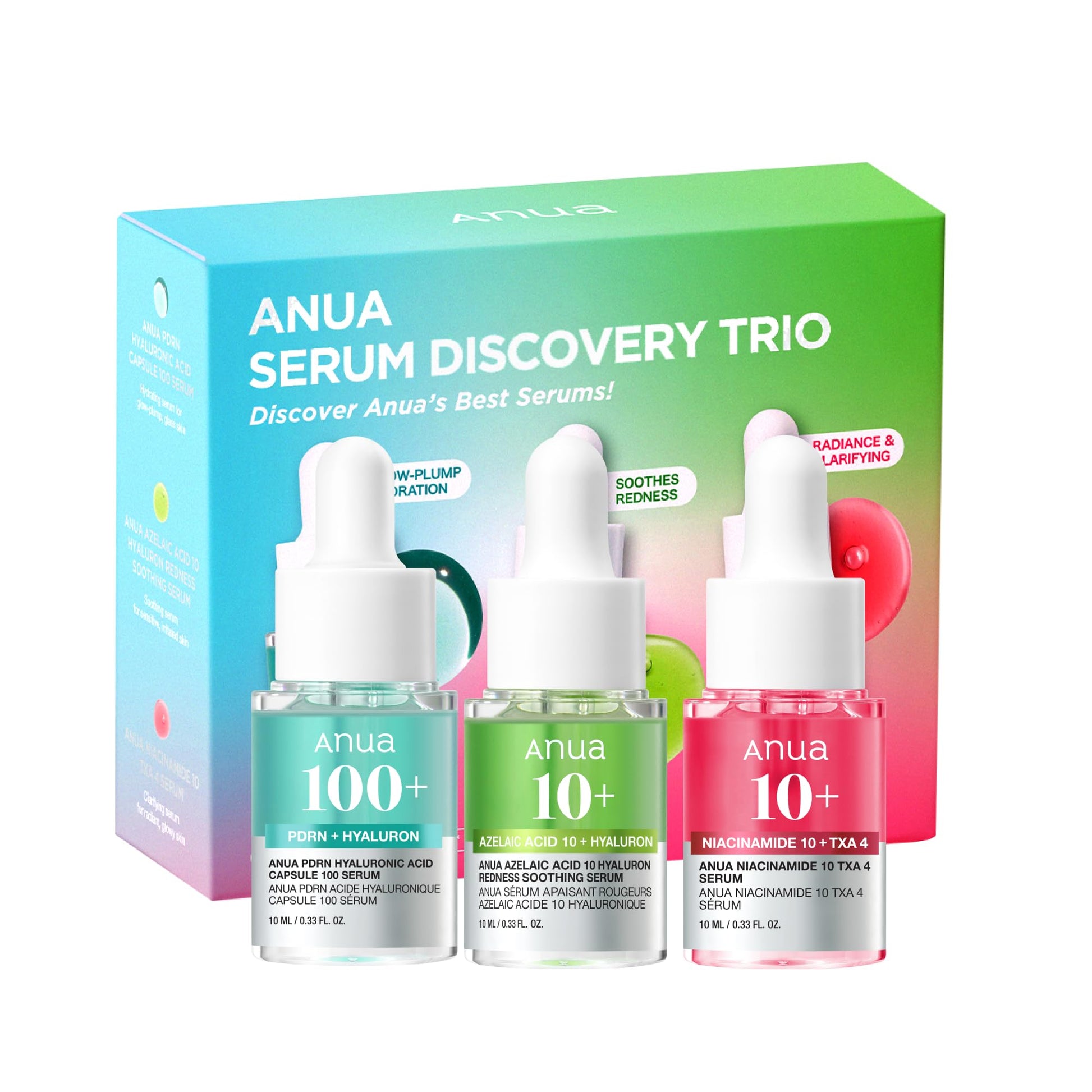 Anua Serum Discovery Trio Kit, 0.33 fl.oz x 3ea
