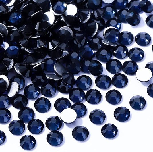 Montana Flatback Rhinestones, Glass Rhinestones for Nail Art and Craft, Glue Fix, Loose Crystal