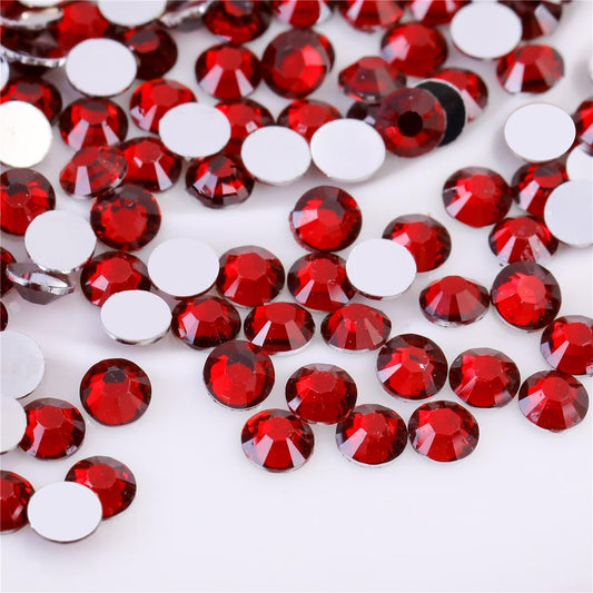 500 Pieces SS30 6mm Flatback Rhinestones Clear Glass Round Gems Crystals for Nail Art DIY Crafts