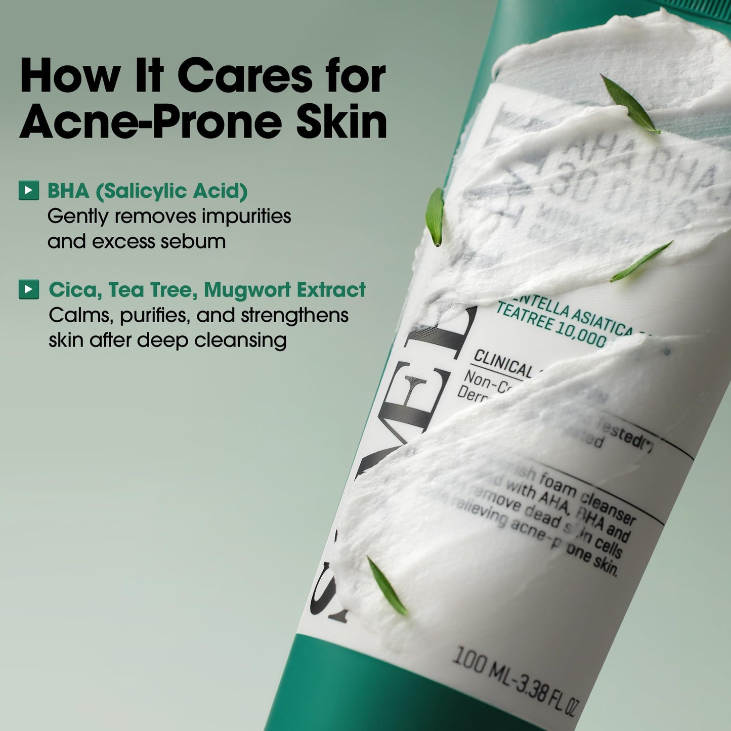 SOME BY MI AHA BHA PHA 30 Days Miracle Acne Clear Foam – Pack of 2 – Korean Acne Face Wash for