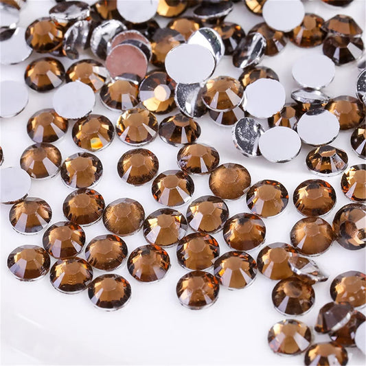 500 Pieces SS30 6mm Flatback Rhinestones Clear Glass Round Gems Crystals for Nail Art DIY Crafts