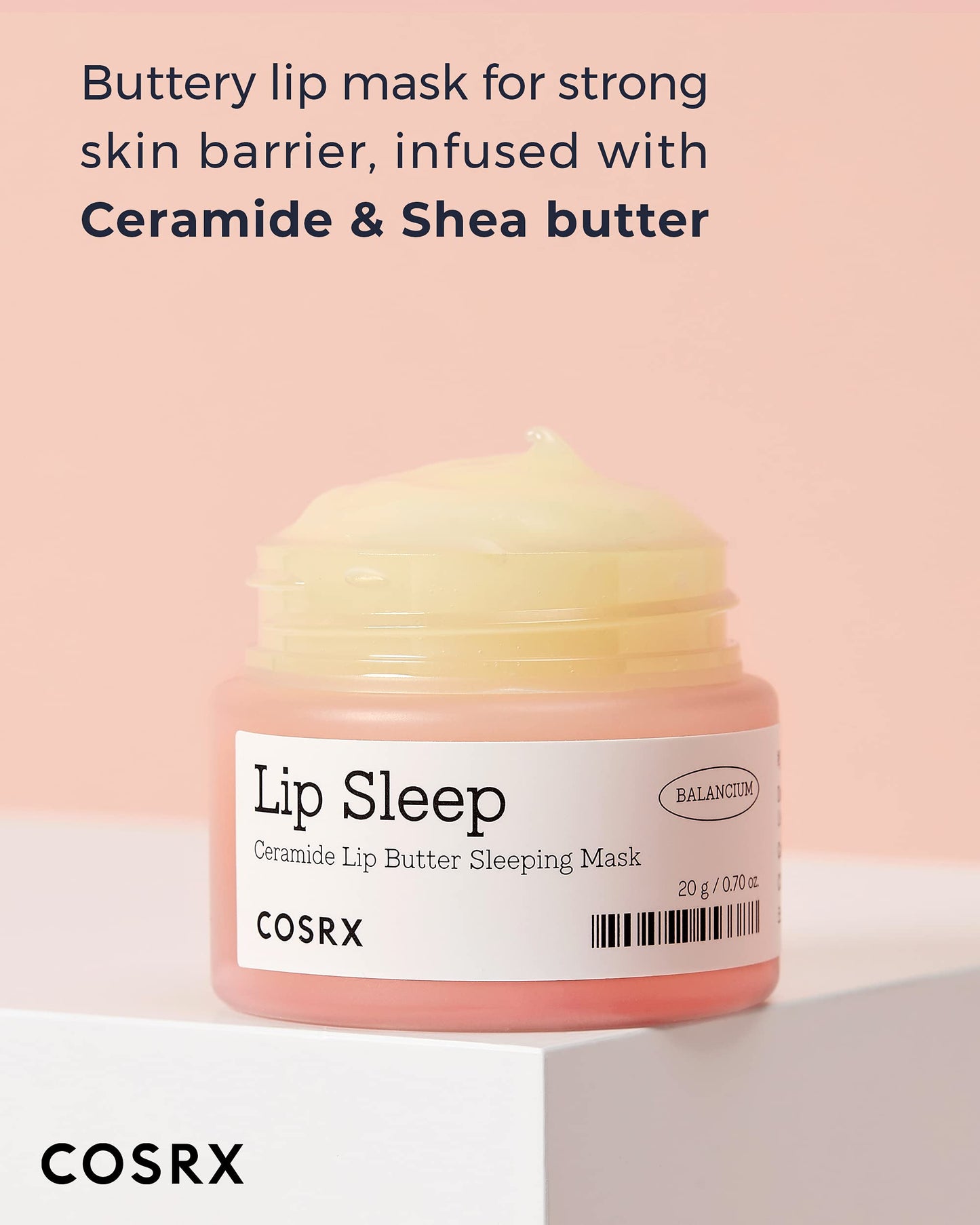 COSRX Honey Sugar Lip Scrub, Lip Exfoliator for Dry Chapped Lips, 0.7 oz
