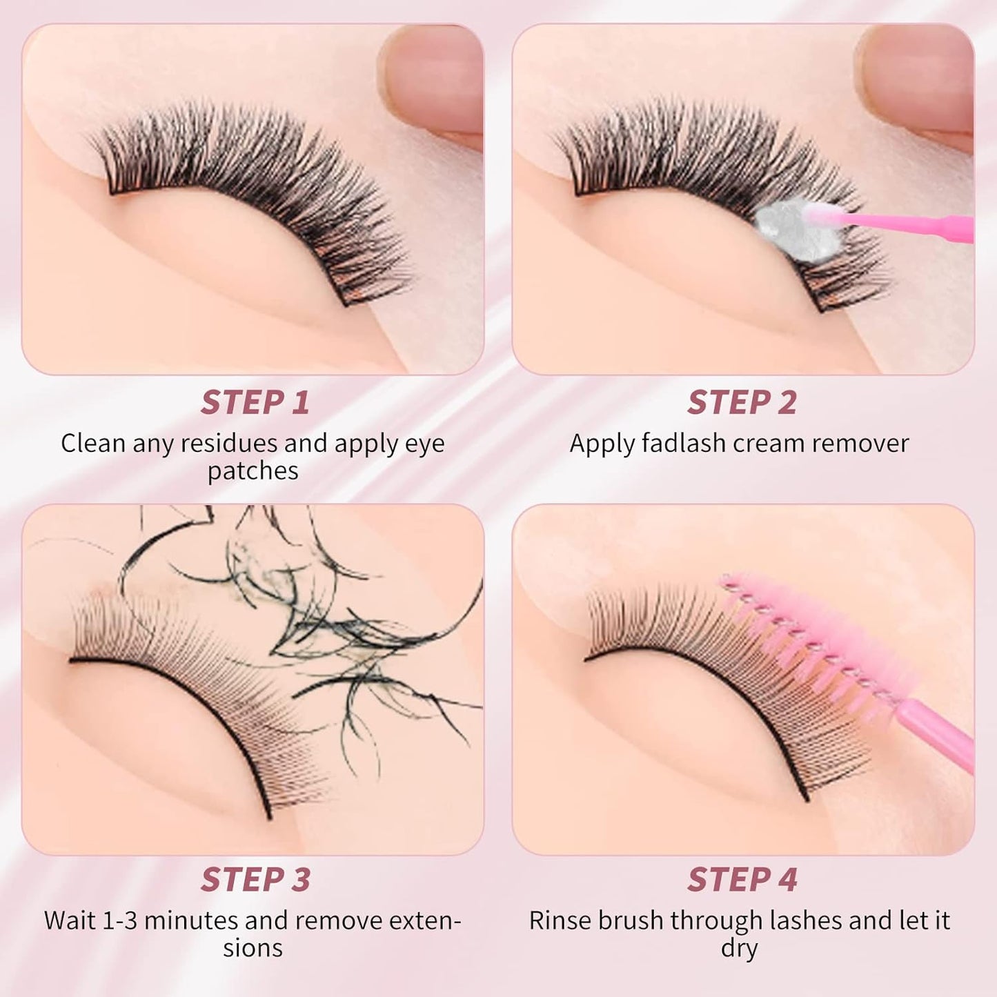 FADLASH Lash Remover for Lash Extensions 10g Eyelash Extension Remover Dissolves Powerful Lash Glue Remover Low Irritation for Salon