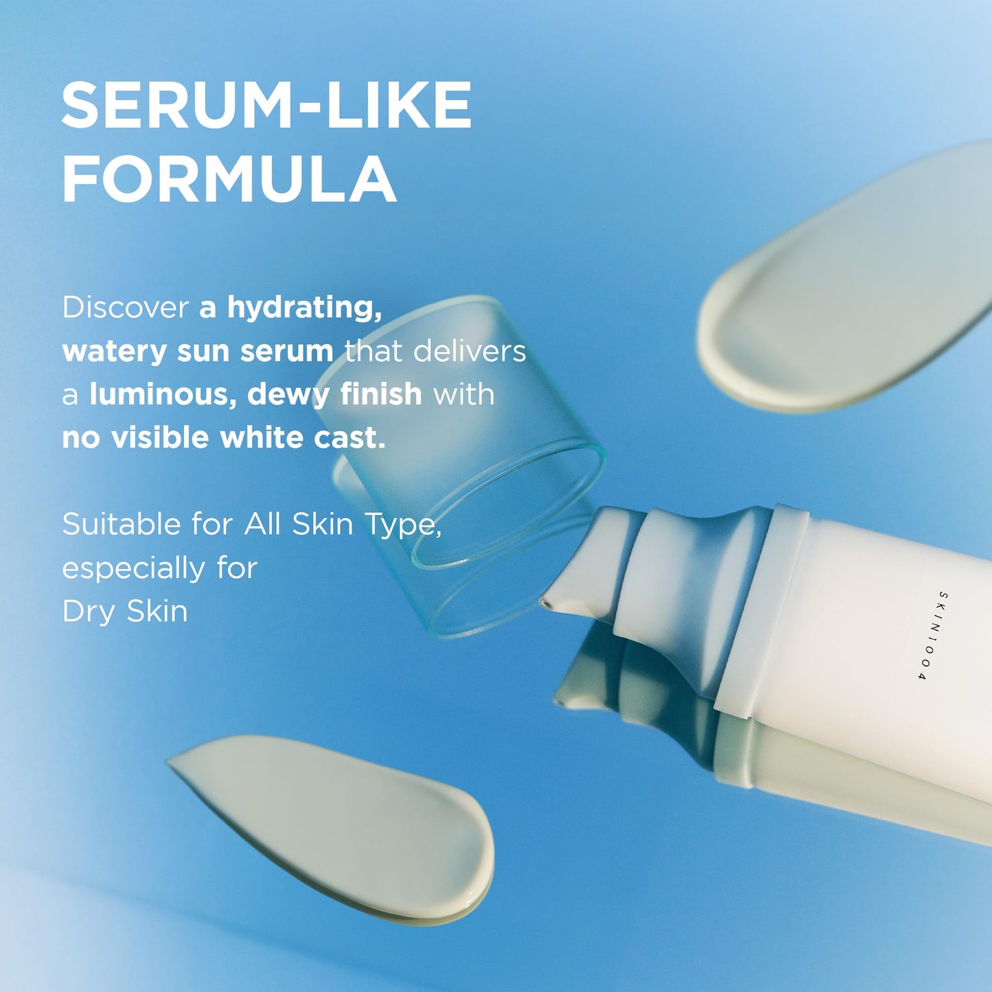 SKIN1004 Centella Hyalu-Cica Water-Fit Sun Serum UV, Korean Sunscreen SPF 50, Centella Sunscreen