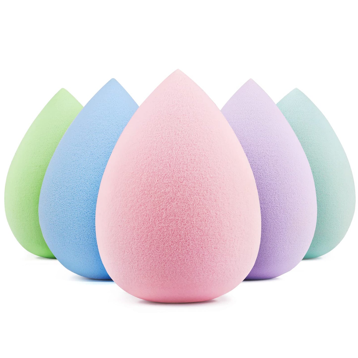 BEAKEY Makeup Sponge 5 Pack, Latex-Free Makeup Sponges for Foundation