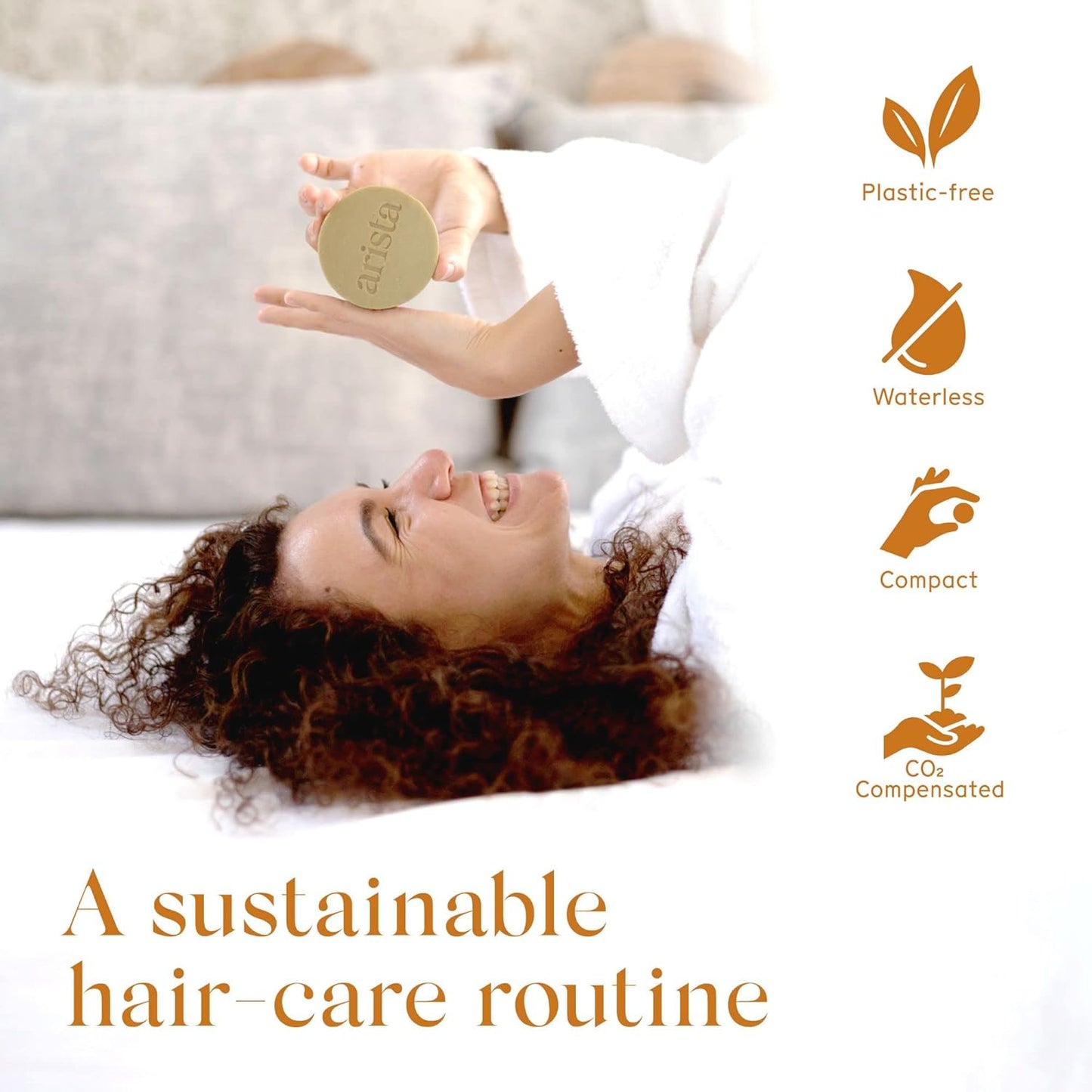 Arista Shampoo Bar with Yellow Clay, Sidr Fruit Powder & Jojoba - For Oily Hair | Sulfate-Free, Vegan & Paraben-Free Travel Shampoo