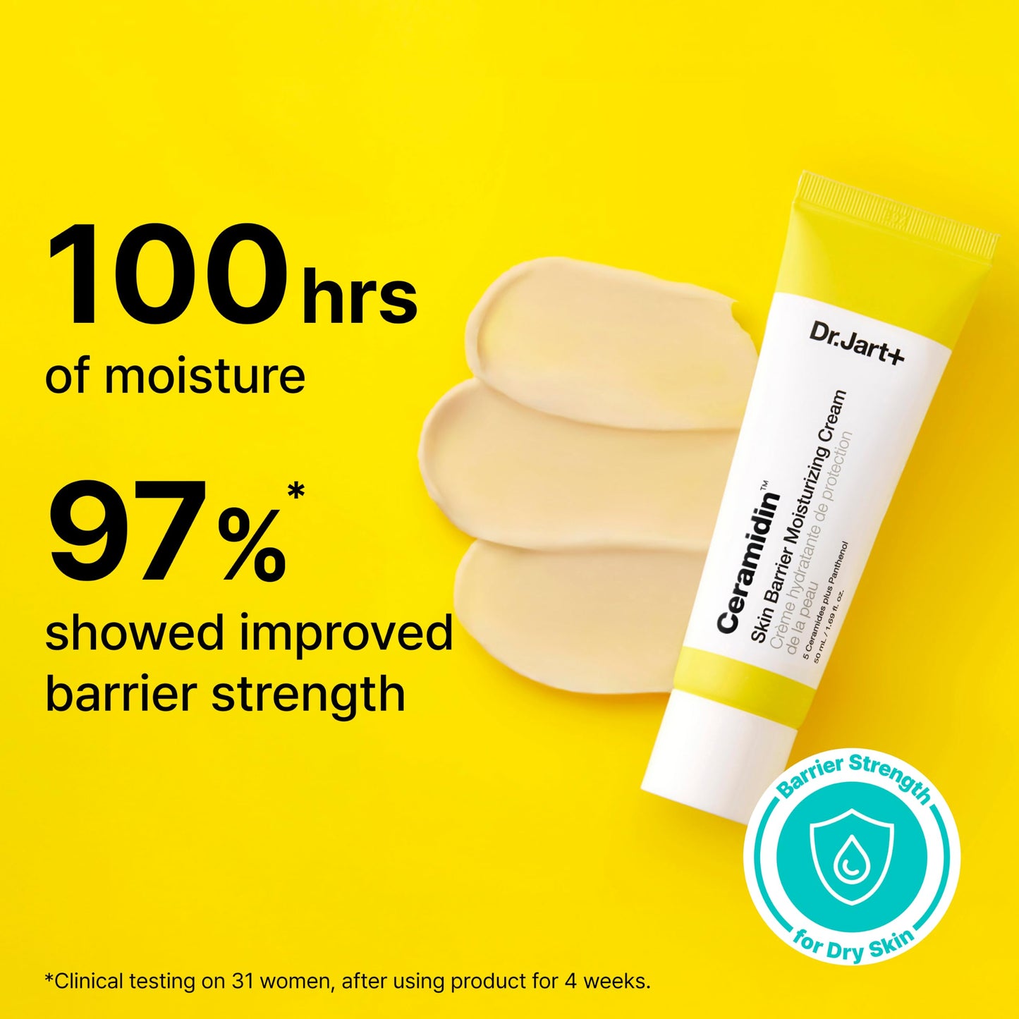 Dr.Jart+ Ceramidin Skin Barrier Korean Face Cream Moisturizer with Ceramides and Panthenol | Korean
